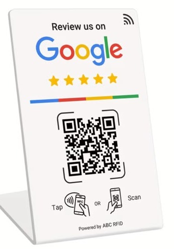 Google Review Card + Stand